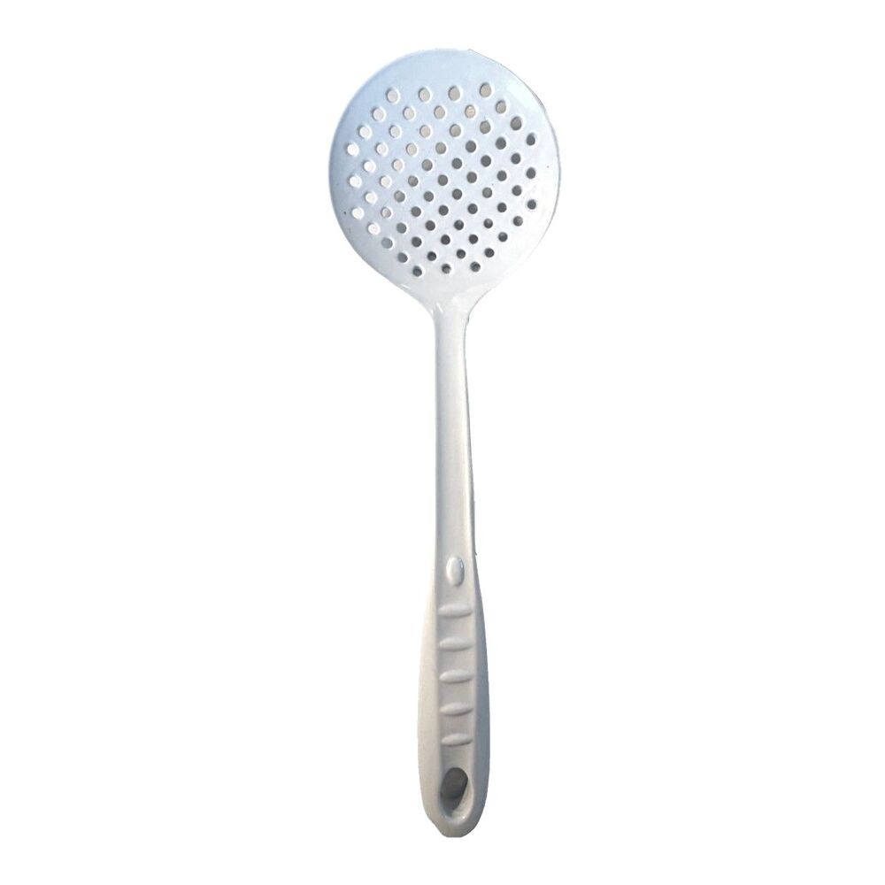 Melamine Tools Skimmer Slotted Spoon White LS-22129